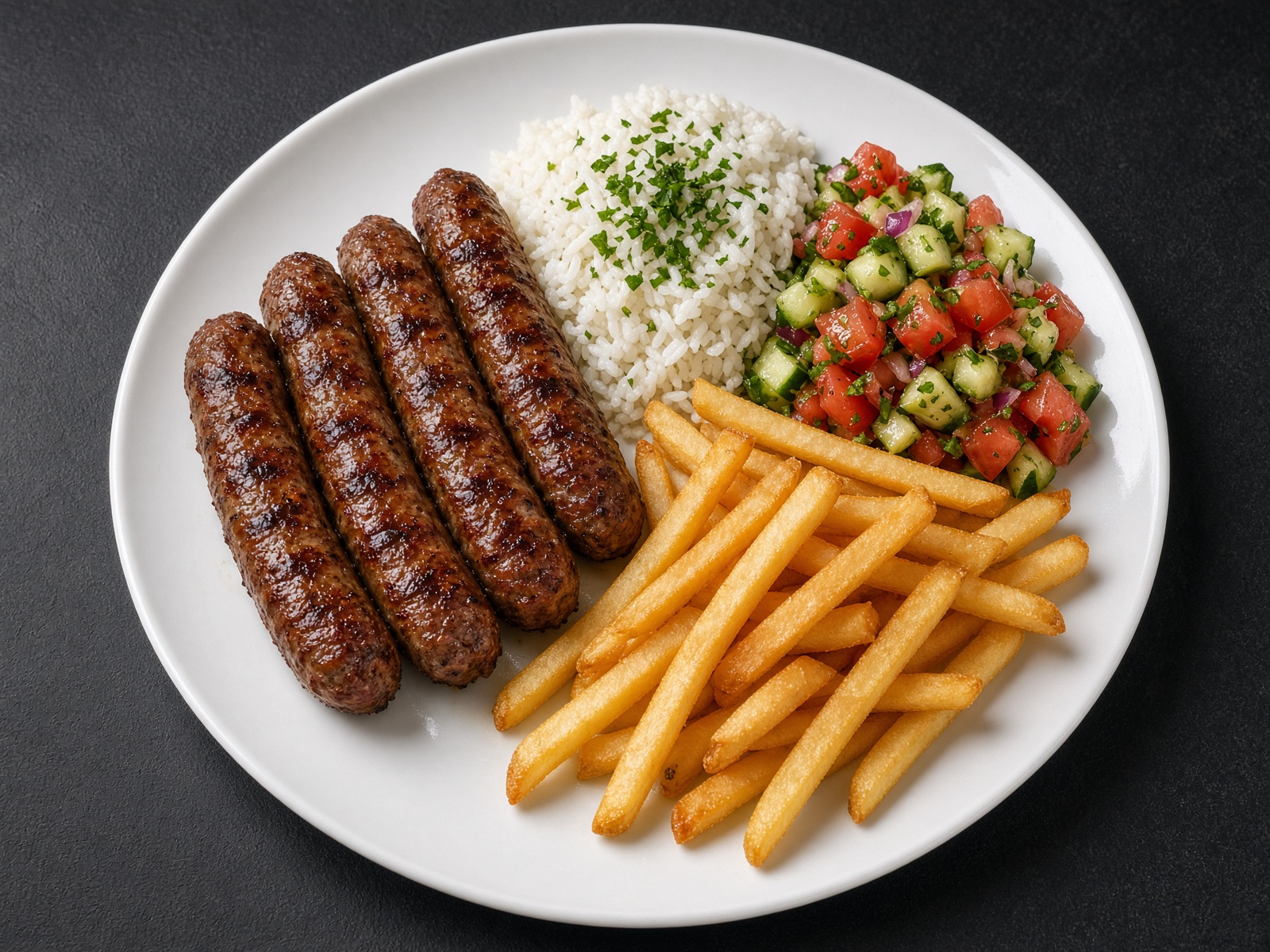 Merguez Sausage Platter