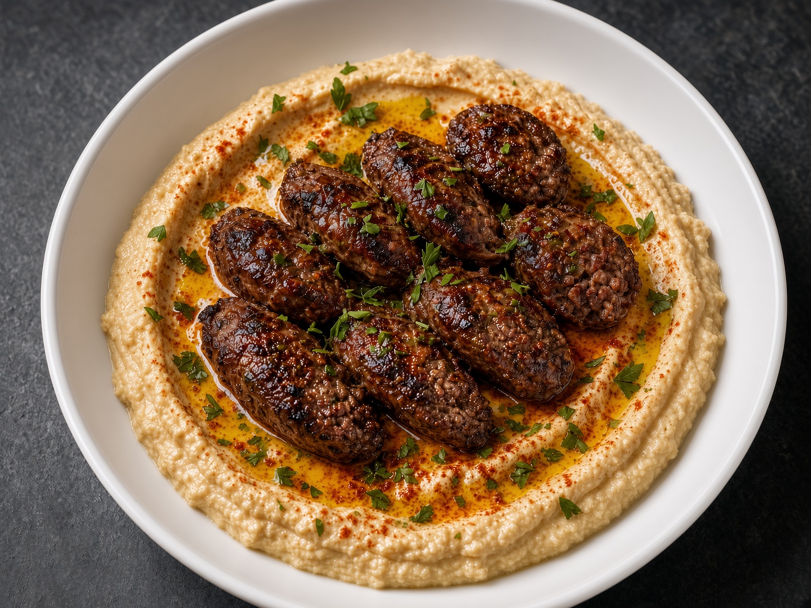 Merguez Sausage Hummus